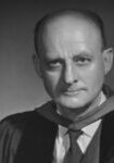 A portrait of the American Protestant theologian Reinhold Niebuhr (1892 - 1971), United States, mid-20th century. (Photo by Bachrach/Getty Images)